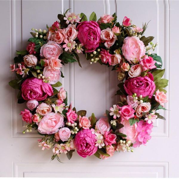 45cm rayon rose wreath wedding christmas party decoration fake flowers home living room l door wall decoration 1pc1
45cm rayon rose wreath wedding christmas party decoration fake flowers home living room l door wall decoration 1pc1