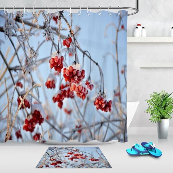 shower curtains winter christmas red fruit frost curtain with 12 hooks & mat accessory sets bathroom waterproof fabric for bathtub decor1
shower curtains winter christmas red fruit frost curtain with 12 hooks & mat accessory sets bathroom waterproof fabric for bathtub decor1