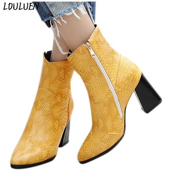 louluen 2020 boots fashion women's pointed toe high-heeled snake print zipper shoes large size boot roman laarzen bottes #1105, Black
louluen 2020 boots fashion women's pointed toe high-heeled snake print zipper shoes large size boot roman laarzen bottes #1105, Black