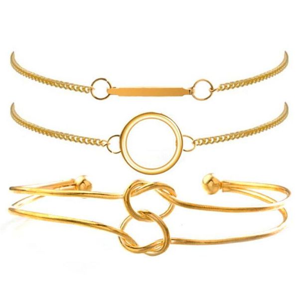 cuff simple gold knot bangles for women european geometric bracelets set rectangle round charm bracelet wrist jewelry, White
cuff simple gold knot bangles for women european geometric bracelets set rectangle round charm bracelet wrist jewelry, White