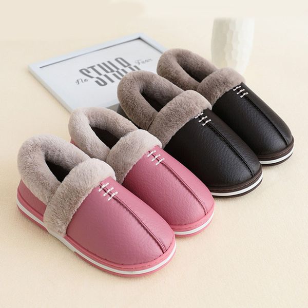 women's winter new cotton slippers bag with non-slip home cotton shoes women's indoor plus velvet warm pu leather slippers men x10, Black
women's winter new cotton slippers bag with non-slip home cotton shoes women's indoor plus velvet warm pu leather slippers men x10, Black