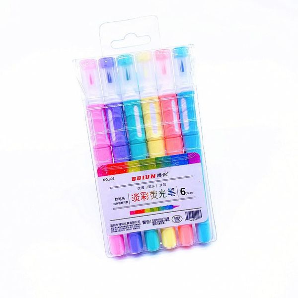 6pcs school highlighter pen students mildliner highlighters marker brush pens pastel markers watercolor fluorescent pen drawing h wmtbub, Black;red
6pcs school highlighter pen students mildliner highlighters marker brush pens pastel markers watercolor fluorescent pen drawing h wmtbub, Black;red