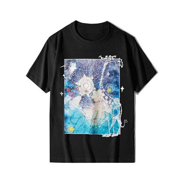 2021 spring and summer new cartoon star print short sleeve cotton o-neck hip-hop trend t-shirt n53b, White;black
2021 spring and summer new cartoon star print short sleeve cotton o-neck hip-hop trend t-shirt n53b, White;black