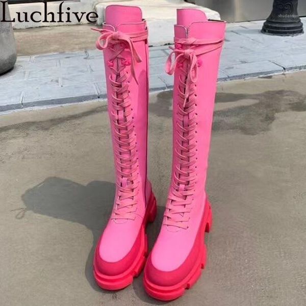 boots woman knee high black white pink british lace up leather long informal runway motorcycle knight women1
boots woman knee high black white pink british lace up leather long informal runway motorcycle knight women1
