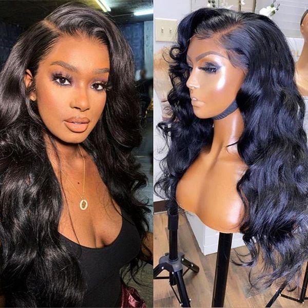 lace wigs 180% & 150% density body wave front wig transparent frontal medium length wavy human hair, Black;brown
lace wigs 180% & 150% density body wave front wig transparent frontal medium length wavy human hair, Black;brown