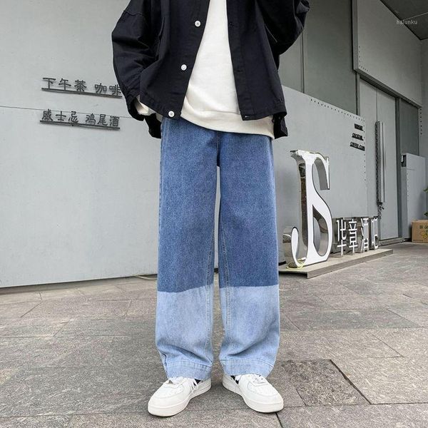 men's jeans korean wide-leg men's fashion casual retro contrast men streetwear wild loose hip-hop straight denim pants -2xl1, Blue
men's jeans korean wide-leg men's fashion casual retro contrast men streetwear wild loose hip-hop straight denim pants -2xl1, Blue