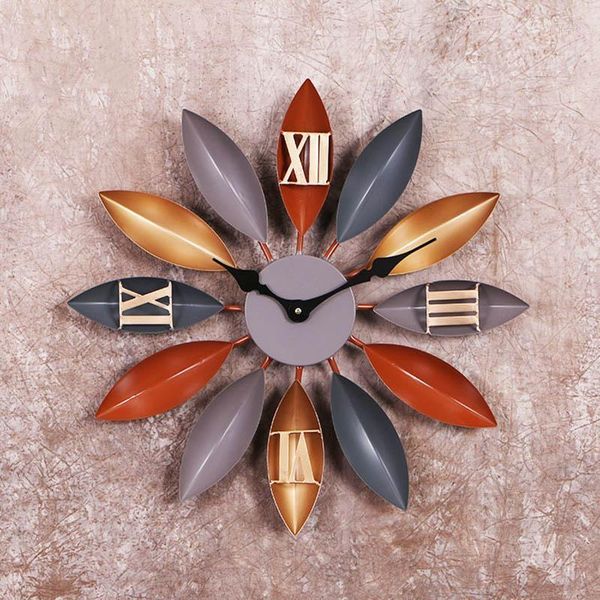 vintage loft industrial wind leaf iron clock bar cafe living room bedroom clock decoration office creative wall watches design1
vintage loft industrial wind leaf iron clock bar cafe living room bedroom clock decoration office creative wall watches design1