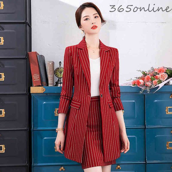 women's two piece pants novelty striped autumn winter business women blazers suits fabric ladies office work wear set with long windbre, White
women's two piece pants novelty striped autumn winter business women blazers suits fabric ladies office work wear set with long windbre, White