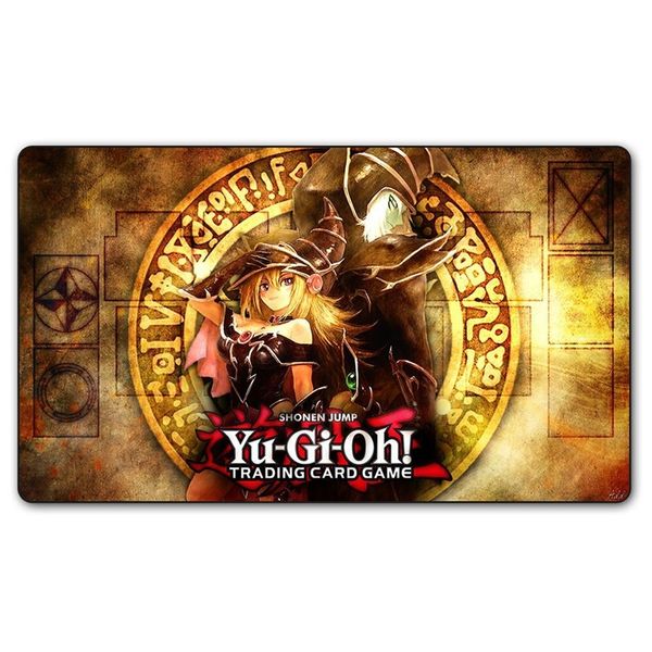 

yugioh shonen jump playmat board games tcg cards play mat,custom dark magician girl yu-gi-oh design rug table game pad bags y200421