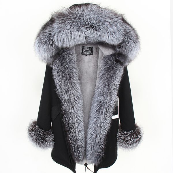 2020 new ladies winter long silver fox detachable fur real fur coat to keep warm women detachable parka women's coat women's fur l, Black
2020 new ladies winter long silver fox detachable fur real fur coat to keep warm women detachable parka women's coat women's fur l, Black