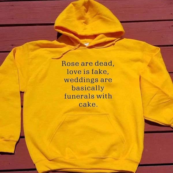women's hoodies & sweatshirts rose are dead love is fake women fashion warmer winter pure cotton pullovers young hipser gothic slogan, Black
women's hoodies & sweatshirts rose are dead love is fake women fashion warmer winter pure cotton pullovers young hipser gothic slogan, Black