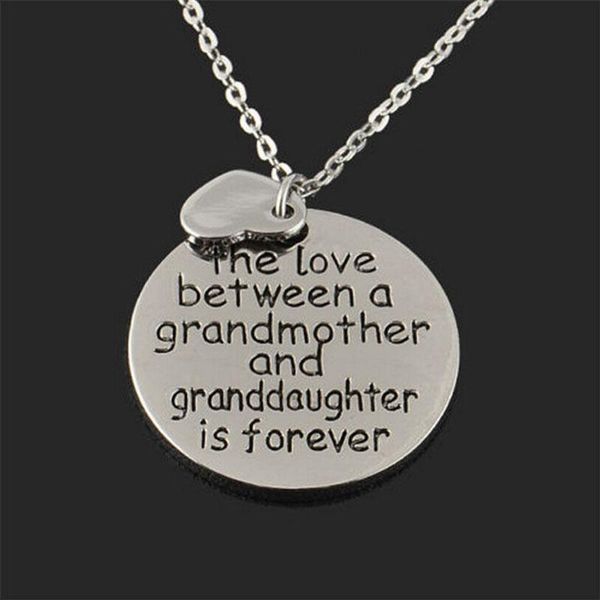 pendant necklaces love between grandmother and granddaughter neckalce double heart family jewelry necklace circle gift, Silver
pendant necklaces love between grandmother and granddaughter neckalce double heart family jewelry necklace circle gift, Silver
