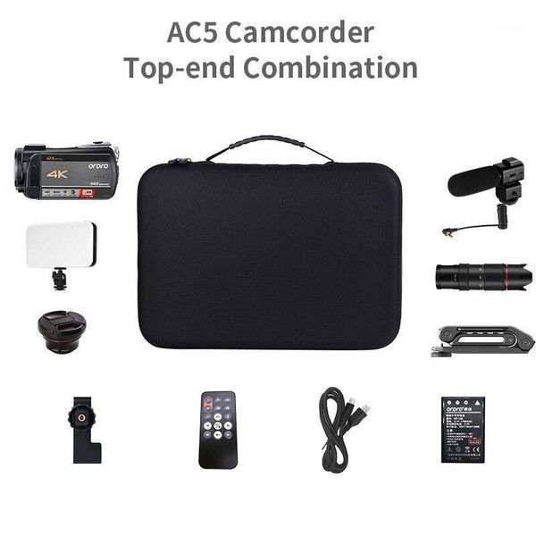 camcorders ordro camcorder real 4k video camera 30fps infrared night vision with stereo microphone lens bag1
camcorders ordro camcorder real 4k video camera 30fps infrared night vision with stereo microphone lens bag1