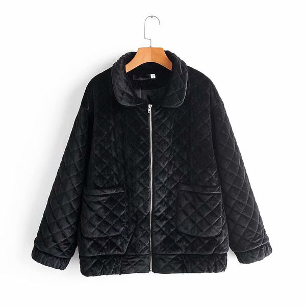 2021 new autumn winter black diamond plaid jackets women velvet female thick warm padded cotton coat casual outerwear t1yh
2021 new autumn winter black diamond plaid jackets women velvet female thick warm padded cotton coat casual outerwear t1yh