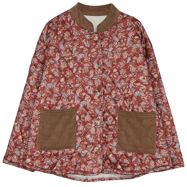 2020 new winter women's clothes coat cotton jacket and pocket flower loose w1b0, Black
2020 new winter women's clothes coat cotton jacket and pocket flower loose w1b0, Black