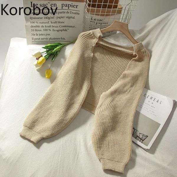 women's knits & tees korobov vintage fashion black o neck autumn sweaters korean short knit loose casual cardigans preppy style sueter, White
women's knits & tees korobov vintage fashion black o neck autumn sweaters korean short knit loose casual cardigans preppy style sueter, White