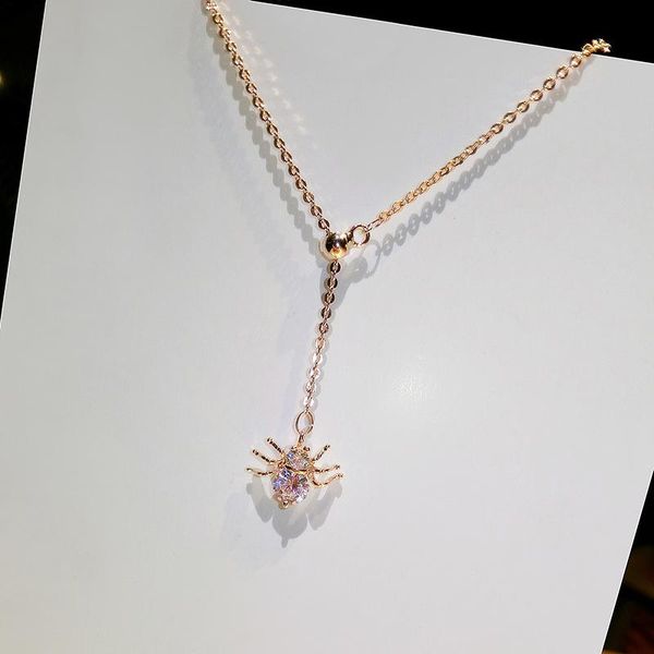 xinwei wholesale creative funny spider pendant necklace female clavicle chain simple fashion personality hipster accessories, Silver
xinwei wholesale creative funny spider pendant necklace female clavicle chain simple fashion personality hipster accessories, Silver