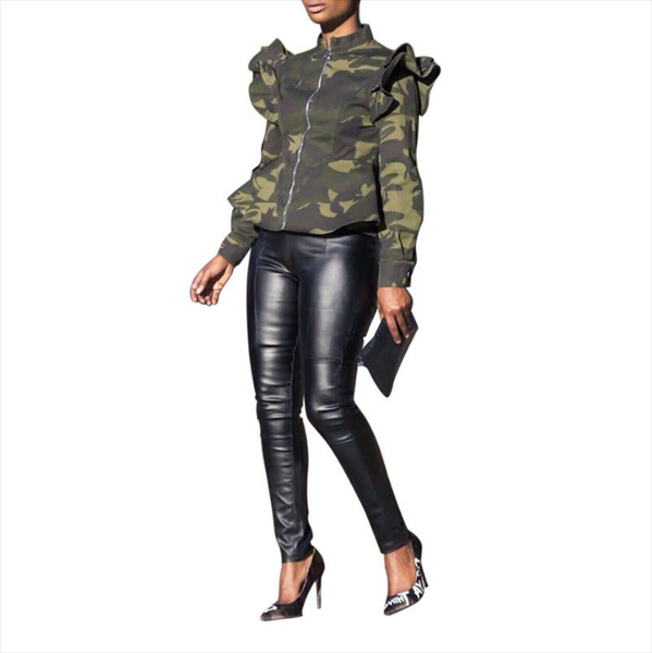 autumn design casual plus size women jacket 3 color camouflage ruffles ladies outerwear drop shipping good quality, Black;brown
autumn design casual plus size women jacket 3 color camouflage ruffles ladies outerwear drop shipping good quality, Black;brown
