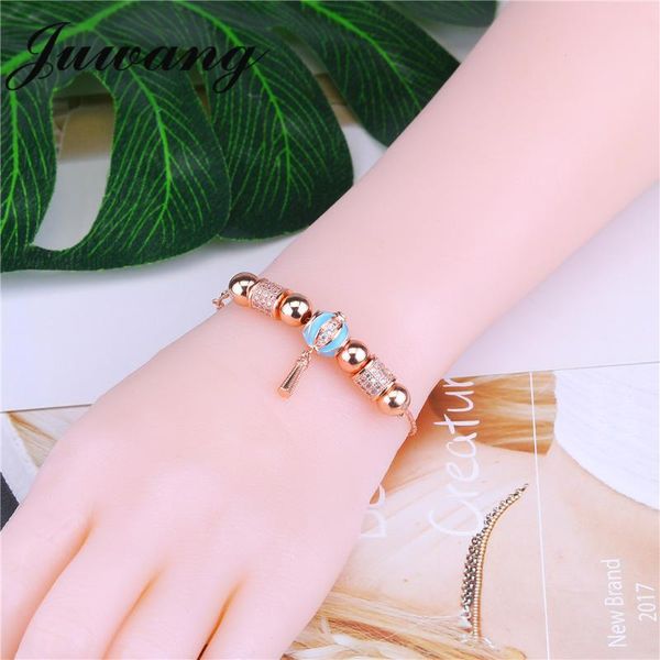 juwang rose gold color lantern clear cz & blue enamel charm bracelet&bangle for woman girl fashion pandor jewelry gift, Black
juwang rose gold color lantern clear cz & blue enamel charm bracelet&bangle for woman girl fashion pandor jewelry gift, Black