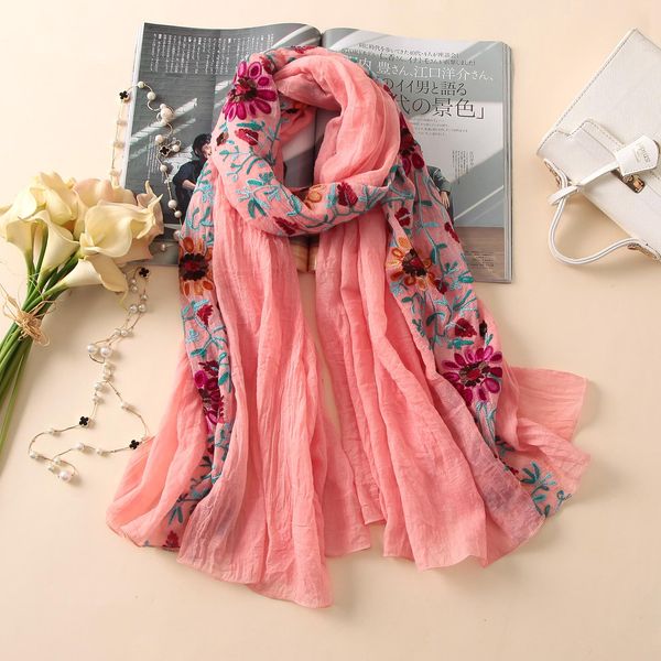 elegant embroidery scarf women vintage floral summer pashmina cotton hijab shawl lady wrap bandana female foulard winter scarves wmtjgm, Blue;gray
elegant embroidery scarf women vintage floral summer pashmina cotton hijab shawl lady wrap bandana female foulard winter scarves wmtjgm, Blue;gray