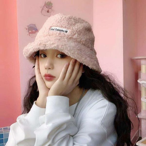 women bucket hat autumn/winter imitation lamb hair fisherman hat female teddy cashmere letter basin cap, Blue;gray
women bucket hat autumn/winter imitation lamb hair fisherman hat female teddy cashmere letter basin cap, Blue;gray