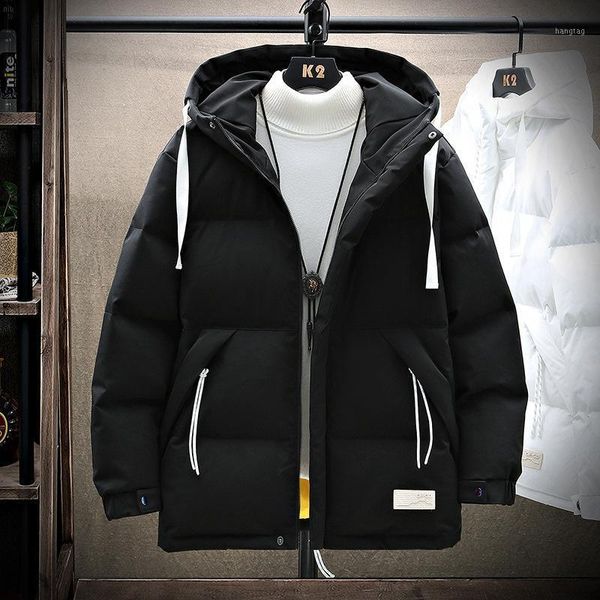 2020 autumn & winter new korean simple white loose plus size warmth thickening trend casual men down padded jacket, Black
2020 autumn & winter new korean simple white loose plus size warmth thickening trend casual men down padded jacket, Black