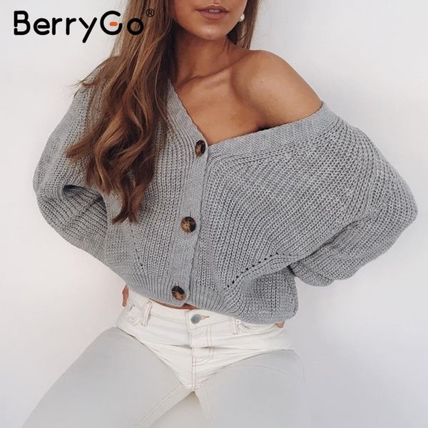 berrygo v-neck women knitted cardigan casual button bat sleeve white sweater cardigan autumn winter loose knit sweater coat y200915, White;black
berrygo v-neck women knitted cardigan casual button bat sleeve white sweater cardigan autumn winter loose knit sweater coat y200915, White;black