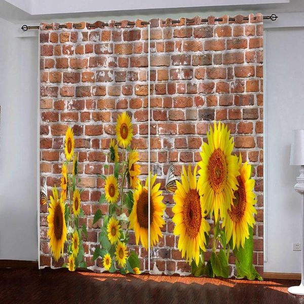 curtain & drapes brick wall sunflower window 3d for bedroom living room office el home decorative tapestry custom size
curtain & drapes brick wall sunflower window 3d for bedroom living room office el home decorative tapestry custom size