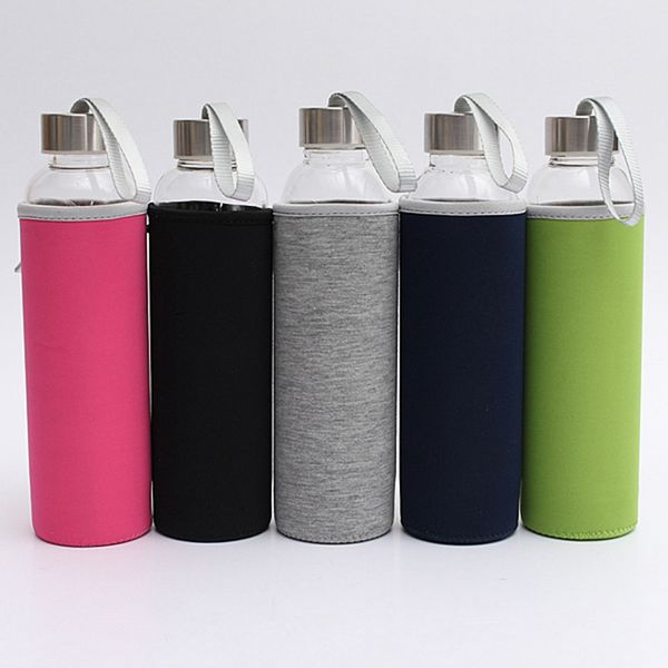 factory 550ml universal high temperature resistant glass sport water with tea filter infuser bottle jug protective bag
factory 550ml universal high temperature resistant glass sport water with tea filter infuser bottle jug protective bag