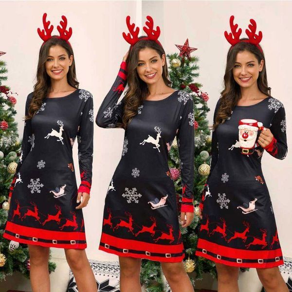women's xmas dress snowman snow reindeer long sleeve christmas party a-line mini dress plus size s-3xl, Black;gray
women's xmas dress snowman snow reindeer long sleeve christmas party a-line mini dress plus size s-3xl, Black;gray