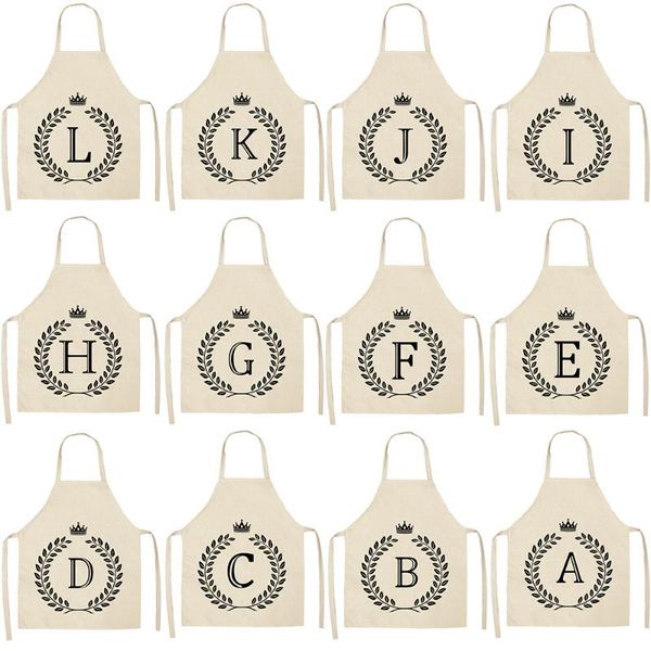 aprons creative 26 letters women kitchen waterproof cooking oil-proof cotton linen antifouling chef apron 68*55cm 0109
aprons creative 26 letters women kitchen waterproof cooking oil-proof cotton linen antifouling chef apron 68*55cm 0109