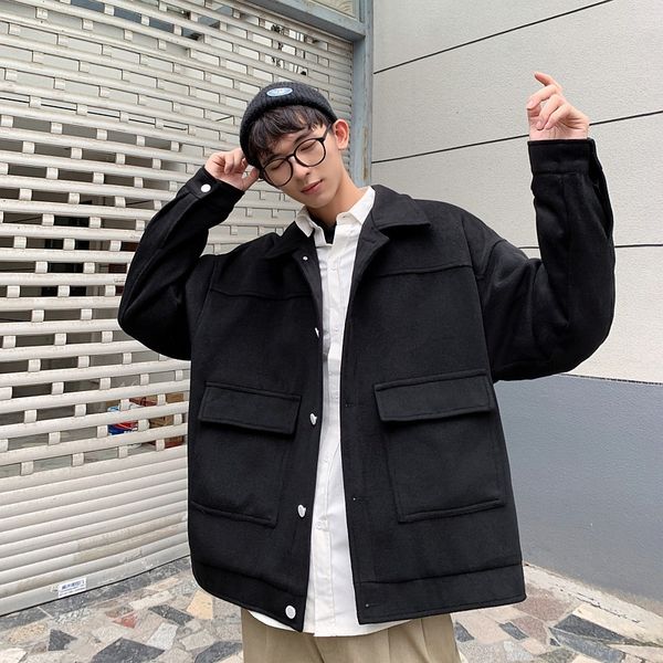 autumn and winter short windbreaker men's korean fashion loose comfortable students' foreign style jacket coat, Black;brown
autumn and winter short windbreaker men's korean fashion loose comfortable students' foreign style jacket coat, Black;brown