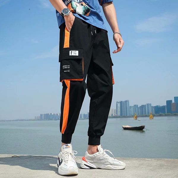 new men's sweatpants cargo streetwear casual side-pockets men joggers pants cotton man trousers, Black
new men's sweatpants cargo streetwear casual side-pockets men joggers pants cotton man trousers, Black