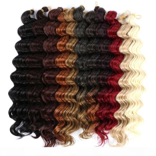 20" synthetic ombre brazilian ocean wave hair bulk crochet braids hair extensions 80g pack deep curly bundle twist hair, Black
20" synthetic ombre brazilian ocean wave hair bulk crochet braids hair extensions 80g pack deep curly bundle twist hair, Black