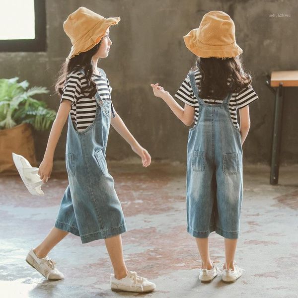 clothing sets 2021 trend children's suit girl summer dress striped t-shirt denim wide-leg pants two-piece suit1, White
clothing sets 2021 trend children's suit girl summer dress striped t-shirt denim wide-leg pants two-piece suit1, White