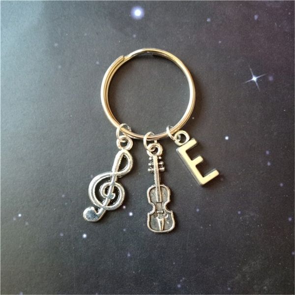 note violin keychain initial keychains women men's accessories music lover graduation gift, Silver
note violin keychain initial keychains women men's accessories music lover graduation gift, Silver