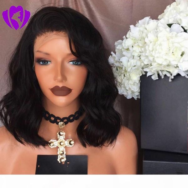 12inch black brown blonde brazilian natural hair lace front wigs glueless short bob synthetic hair wigs wavy with bangs for black women
12inch black brown blonde brazilian natural hair lace front wigs glueless short bob synthetic hair wigs wavy with bangs for black women
