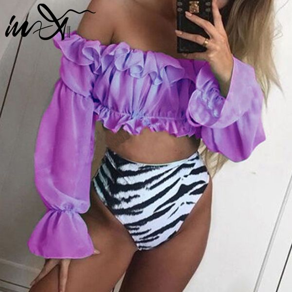 in-x neon green bikini set mesh long sleeve swimsuit female high waist bikini 2020 snake print swimwear bathing suit women y1120, White;black
in-x neon green bikini set mesh long sleeve swimsuit female high waist bikini 2020 snake print swimwear bathing suit women y1120, White;black