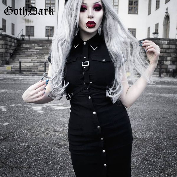 goth dark grunge solid dresses for women gothic patchwork pockets splice button female dress buckle punk fashion black chic y200120, White;black
goth dark grunge solid dresses for women gothic patchwork pockets splice button female dress buckle punk fashion black chic y200120, White;black