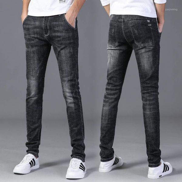spring and autumn new men's jeans slim trend elasticity thin men's pants korean straight large size trousers celana jeans1, Blue
spring and autumn new men's jeans slim trend elasticity thin men's pants korean straight large size trousers celana jeans1, Blue
