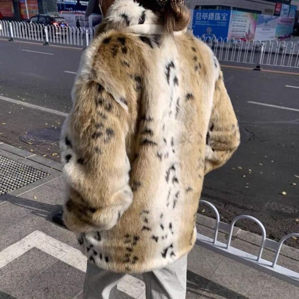 women's fur & faux mink coat jacket women winter leopard print warm overcoat artificial plush femme veste, Black
women's fur & faux mink coat jacket women winter leopard print warm overcoat artificial plush femme veste, Black