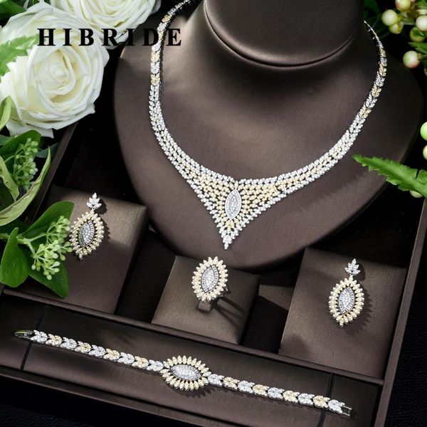 hibride bijoux femme ансамбль свадебные ювелирные наборы для женщин игристые циркона медь мода подружка невесты ювелирные изделия n-205, Silver
hibride bijoux femme ансамбль свадебные ювелирные наборы для женщин игристые циркона медь мода подружка невесты ювелирные изделия n-205, Silver