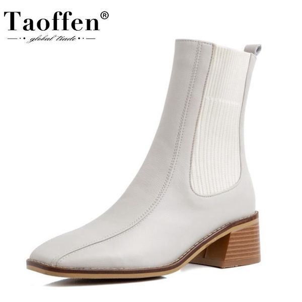 boots taoffen genuine leather women ankle zipper ealstic thick heel winter shoes woman warm office lady short boot size 33-40, Black
boots taoffen genuine leather women ankle zipper ealstic thick heel winter shoes woman warm office lady short boot size 33-40, Black
