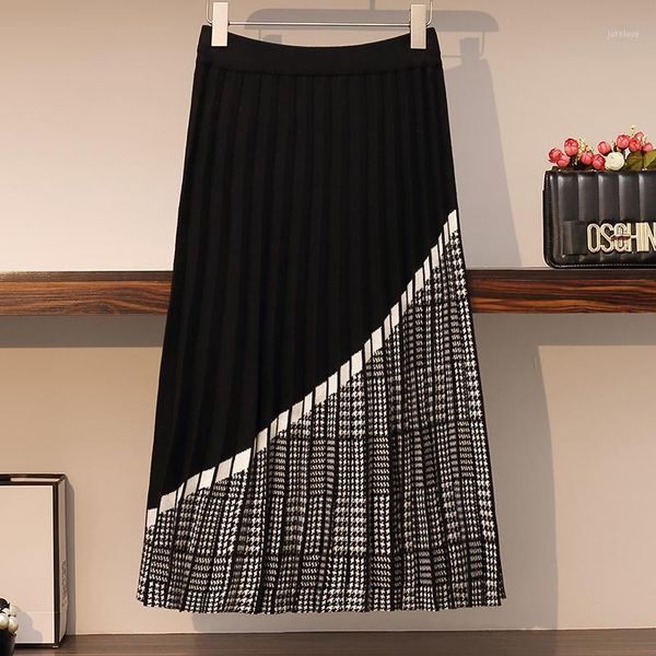 banulin autumn winter thick warm knit pleated skirt women geometric print a line long skirt elgant knitted sweater femme1, Black
banulin autumn winter thick warm knit pleated skirt women geometric print a line long skirt elgant knitted sweater femme1, Black