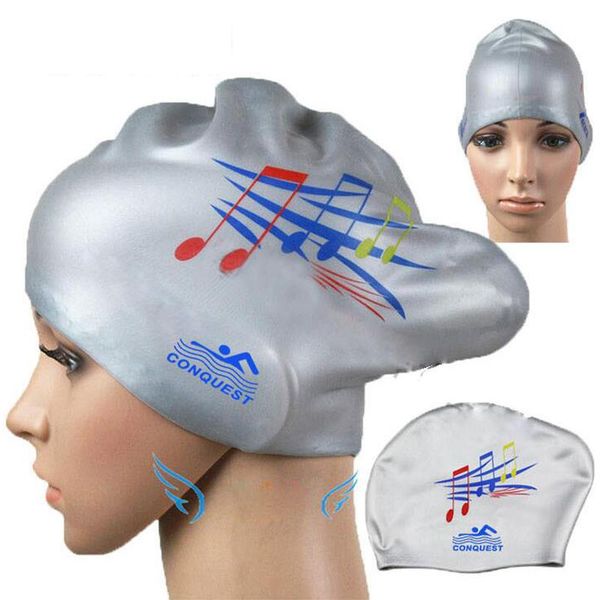 women waterproof silicone swimming cap stars musical note prints comfortable protect ears long hair swim pool caps hat plus size bbyrqt
women waterproof silicone swimming cap stars musical note prints comfortable protect ears long hair swim pool caps hat plus size bbyrqt