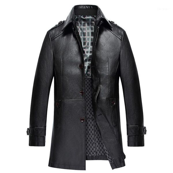 new arrival fashion leather fur lined velvet men jacket casual long single breasted autumn winter plus size m-4xl1, Black
new arrival fashion leather fur lined velvet men jacket casual long single breasted autumn winter plus size m-4xl1, Black