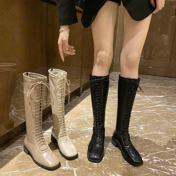 plus size 43 44 block low heels 4cm women boots high boots knee high woman 2021 spring front lace-up ladies long boot woman, Black
plus size 43 44 block low heels 4cm women boots high boots knee high woman 2021 spring front lace-up ladies long boot woman, Black