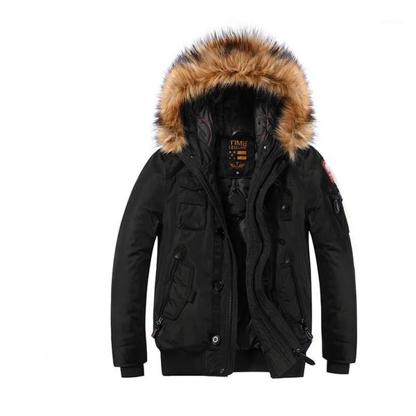 men winter new vintage casual fur collar hooded parkas jacket men style outdoor thick warm waterproof outwear zipper parkas1, Black
men winter new vintage casual fur collar hooded parkas jacket men style outdoor thick warm waterproof outwear zipper parkas1, Black