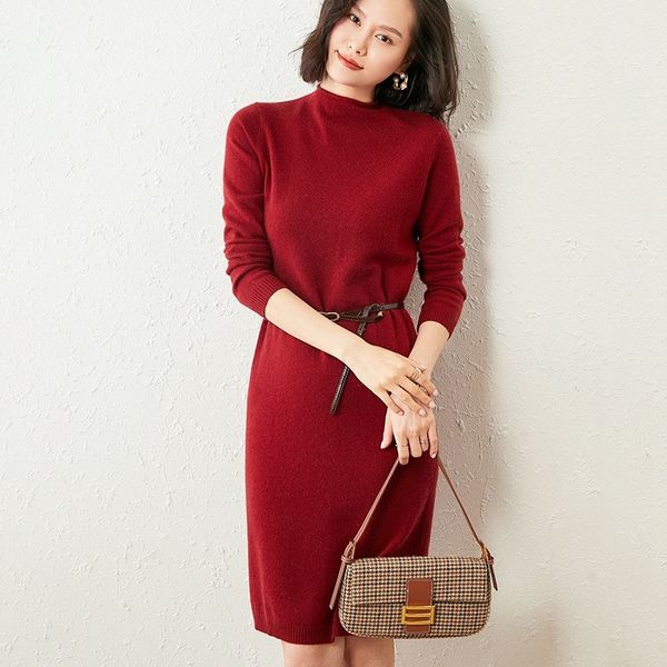 new winter arrival women's clothes 100% cashmere goat dressed in knitted or crocheted ladies oneck longer jumpers sell dress, Black;gray
new winter arrival women's clothes 100% cashmere goat dressed in knitted or crocheted ladies oneck longer jumpers sell dress, Black;gray