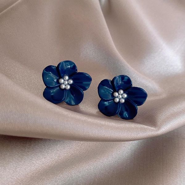 stud 2021 korean fashion simple blue flower earnails temperament all kinds small earrings women jewelry, Golden;silver
stud 2021 korean fashion simple blue flower earnails temperament all kinds small earrings women jewelry, Golden;silver